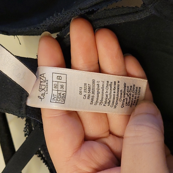 La senza black lace push up bra - Picture 6 of 7